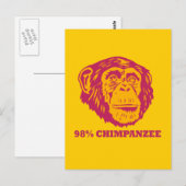98% chimpansee briefkaart (Voorkant / Achterkant)