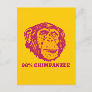98% chimpansee briefkaart