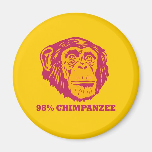 98% Chimpanzee Magneet (Voorkant)