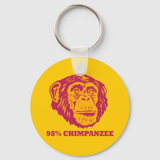 98% Chimpanzee Sleutelhanger (Voorkant)