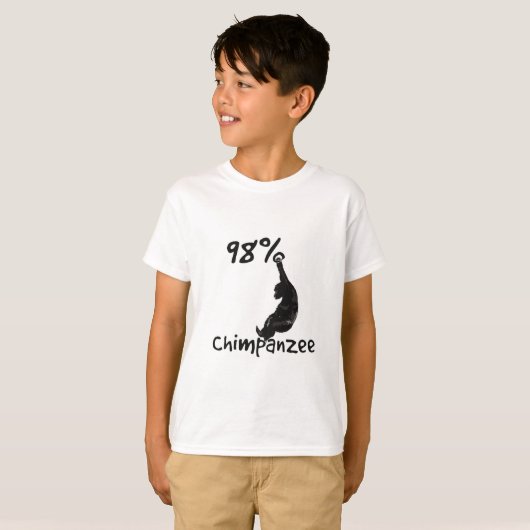 98% Chimpanzee T-shirt (Voorkant volledig)