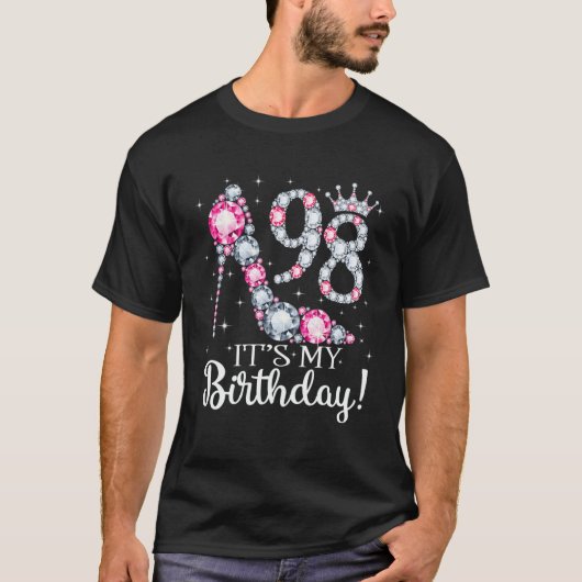 98 Het is mijn geboortedag 1924 98e verjaardag T-s T-shirt (Voorkant)