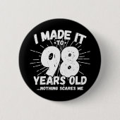 98 Jaar Oud Sarcastisch Meme Grappige 98ste Verjaa Ronde Button 5,7 Cm (Voorkant)
