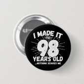 98 Jaar Oud Sarcastisch Meme Grappige 98ste Verjaa Ronde Button 5,7 Cm (Voorkant /achterkant)