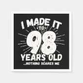 98 Jaar Oud Sarcastisch Meme Grappige 98ste Verjaa Servet (Voorkant)