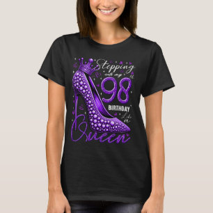 98 jaar oude cadeaus hoge hakken stappen in mijn 9 t-shirt
