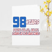 98 JAAR OUDE VERJAARDAG DESIGN KAART (Gele Bloem)