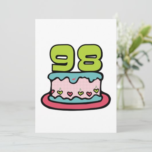 98 jaar oude vogelbeker kaart (Staand voorkant)