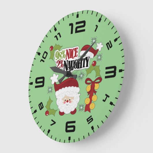 98% Nice 2% Naughty Grote Klok (Hoek)