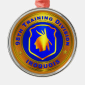 98e divisie Kerstmis Metalen Ornament (Voorkant)