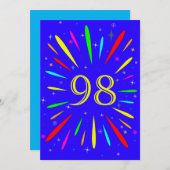 98e Uitnodiging op jaardag (Voorkant / Achterkant)