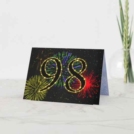 98e uitnodiging van de Birthday Party (Voorkant)