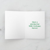 98e verjaardag: Fun Cake and Candles + Custom Name Kaart (Binnen)