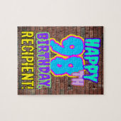 98e verjaardag ~ Fun, geïnspireerd door Urban Graf Legpuzzel (Horizontaal)