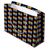 98e verjaardag: Fun Rainbow Event Number 98 Patter Groot Cadeauzakje (Achterkant Gekanteld)