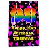 98e verjaardag: Het liefhebbende Kunstpatroon, Reg Medium Cadeauzakje (Voorkant)