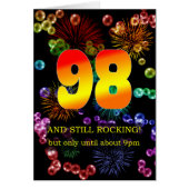 98e verjaardag nog steeds springend (Voorkant)