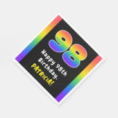 98e verjaardag: Regenboogspectrum # 98, Aangepaste Servet (Hoek)