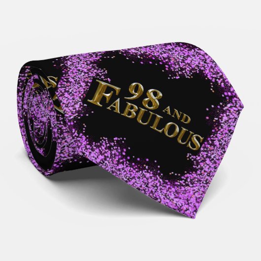 98e verjaardag stropdas (Opgerold)
