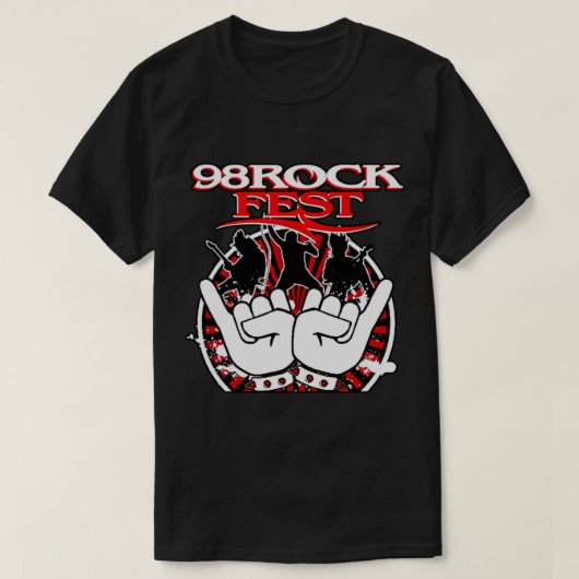 98ROCK Tampa Bay_s Rock Station T-shirt (Design voorkant)