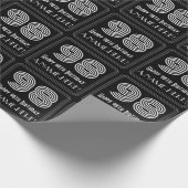 98ste verjaardag: Art Deco geïnspireerde look "98" Cadeaupapier (Hoek)