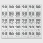 98ste verjaardag: Art Deco Geïnspireerde stijl "98 Cadeaupapier (Vlak)