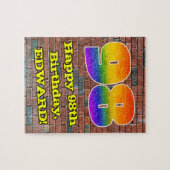 98ste verjaardag: Fun Graffiti-geïnspireerde regen Legpuzzel (Horizontaal)