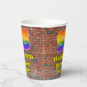 98ste verjaardag: Fun Graffiti-geïnspireerde regen Papieren Bekers (Rechts)