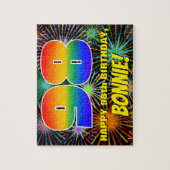 98ste verjaardag: Fun, kleurrijk gevuurwerk Legpuzzel (Verticaal)