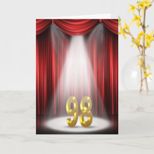 98ste verjaardag in de kijker kaart (Gele Bloem)