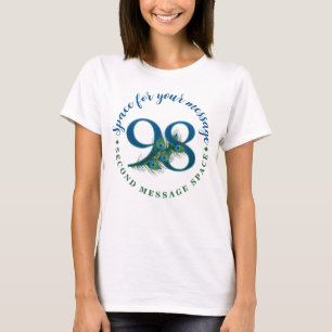 98ste verjaardag Pauwveren T-shirt