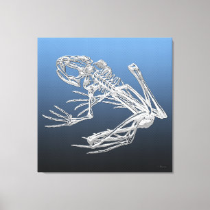 999,9: Kikkerskelet Canvas Afdruk