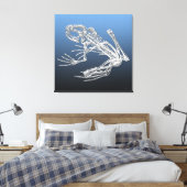 999,9: Kikkerskelet Canvas Afdruk (Insitu (Slaapkamer))