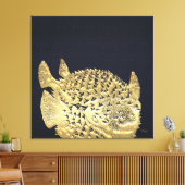 999,9: kogelvis canvas afdruk (Insitu (Woonkamer))