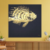 999,9: Lionfish Canvas Afdruk (Insitu (Woonkamer))
