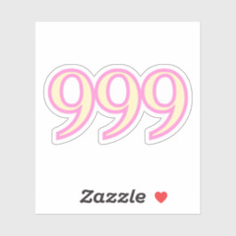 999 Engel Nummer Zegeningen Sticker