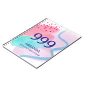 999 Engelennummer Spirituele wedergeboorte manifes Notitieboek (Linkerzijde)