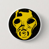 999 Gasmaskerontwerp Ronde Button 5,7 Cm (Voorkant)