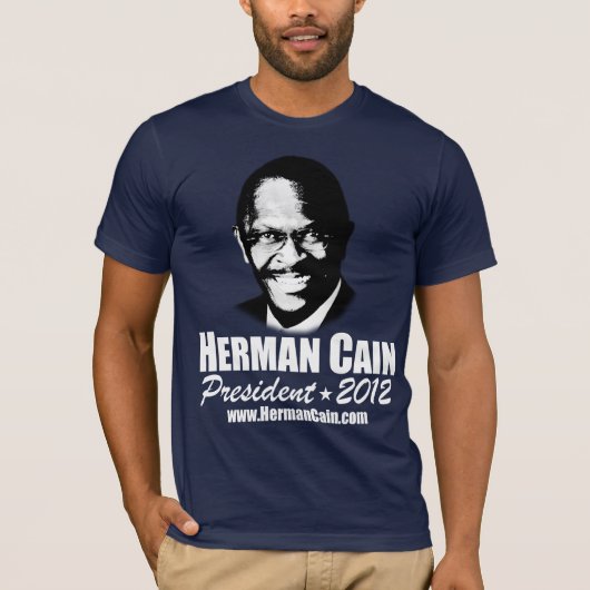 999 Herman Cain 2012 T-shirt (Voorkant)
