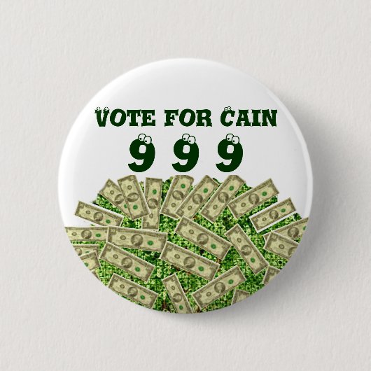 999,Stemming voor Cain_ Ronde Button 5,7 Cm (Voorkant)