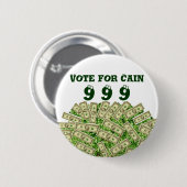 999,Stemming voor Cain_ Ronde Button 5,7 Cm (Voorkant /achterkant)