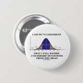 99,7% Vertrouwelijk binnen 3 standaarddeviaties Ge Ronde Button 5,7 Cm (Voorkant /achterkant)