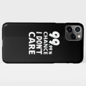99,99% geef me niets | Zwart iPhone Hoesje (Achterkant horizontaal)
