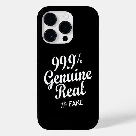 99,9% echte echte .1% fout Case-Mate iPhone case (Achterkant)