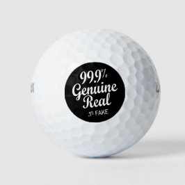 99,9% echte echte .1% fout golfballen