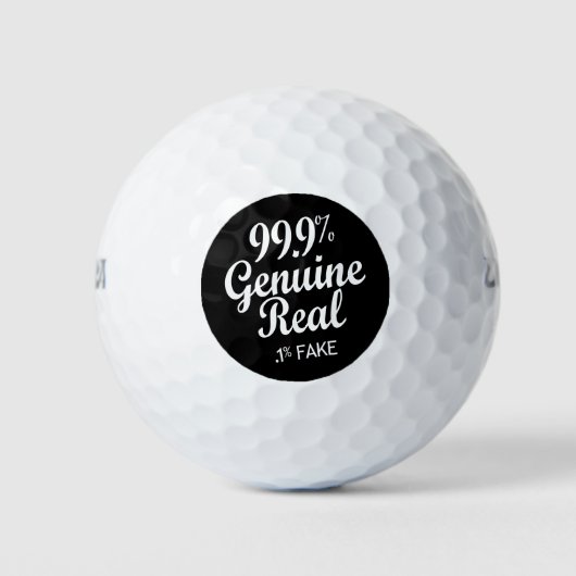 99,9% echte echte .1% fout golfballen (Voorkant)