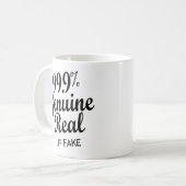 99,9% echte echte .1% fout koffiemok (Voorkant links)