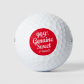 99,9% echte zweet.1% badas (2) golfballen (Voorkant)