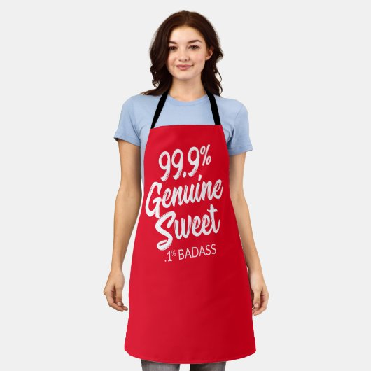 99,9% echte zweet.1% Badass-Schort Schort (Gedragen)