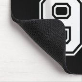 99 Aantal Basketbal Stijl  Witte Tanktop Muismat (Hoek)